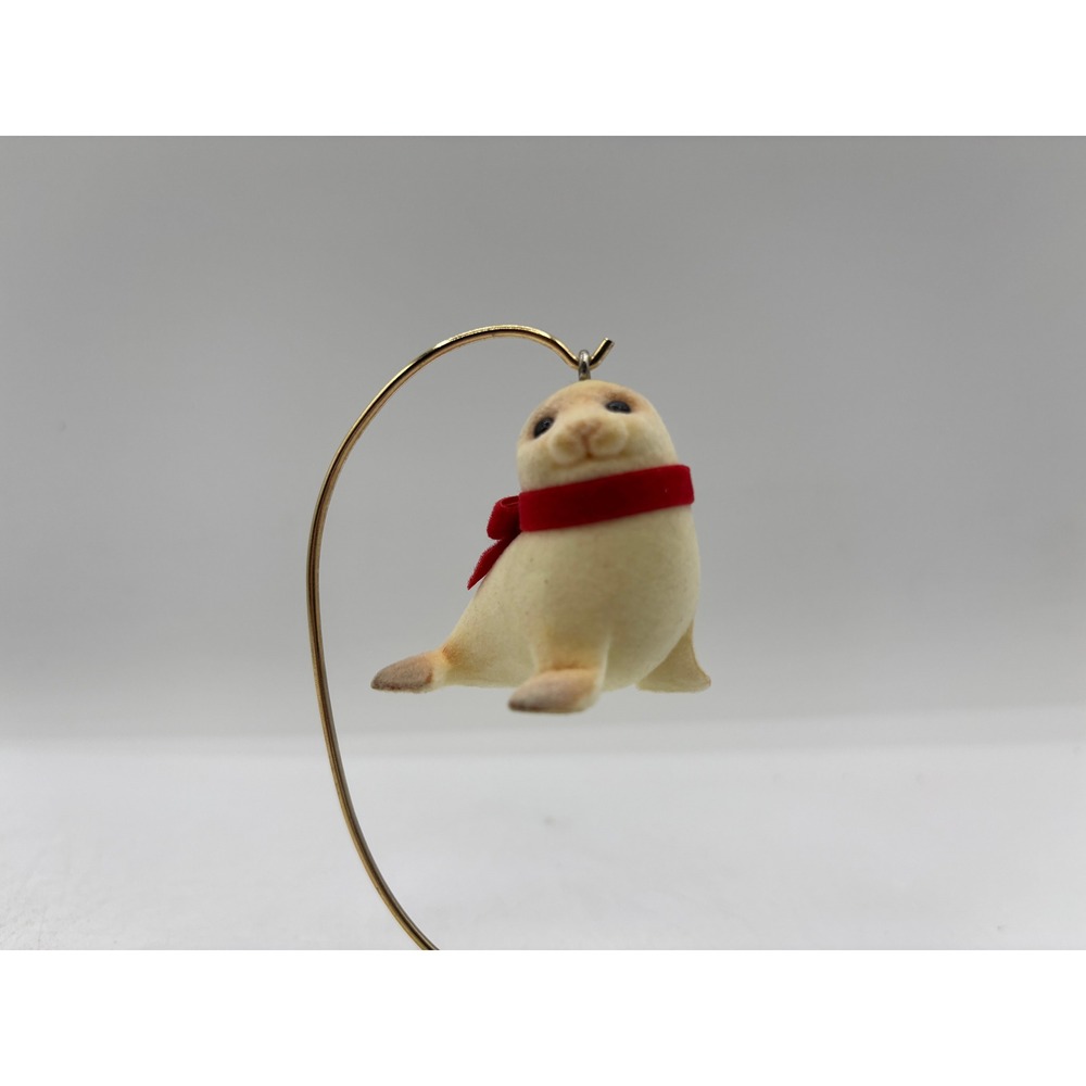 Hallmark Keepsake Dated 1984 Vintage Snowy Seal Handcrafted Ornament